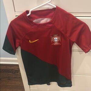 Nike Kids Portugal Soccer Jersey - Red and Green